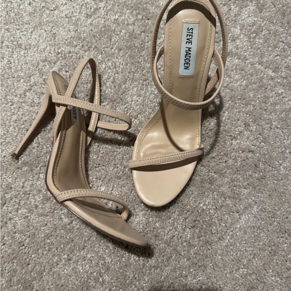 Steve Madden Nude Strappy Heels